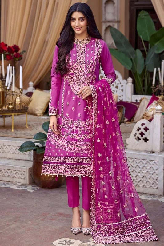 Pakistani Eid Dress Fuchsia Embroidered kameez with Trousers Trousers Mesh Breathable Pakistani Eid Dress Fuchsia Embroidered kameez with Trousers Trousers Mesh Breathable