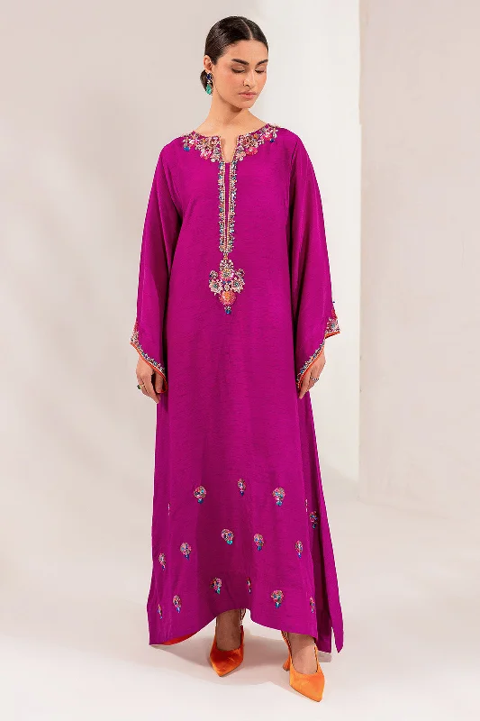 Kameez Trouser Raw Silk Pakistani Eid Dress in Magenta Trousers Wedding White
