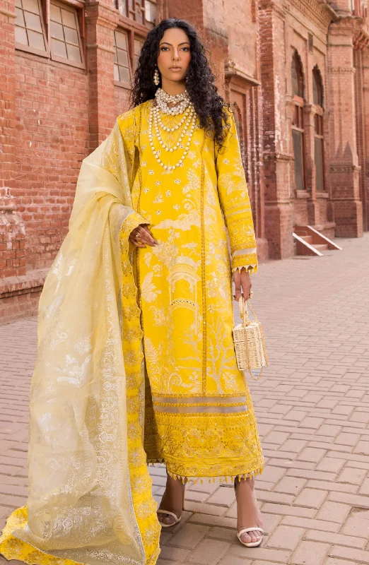 Kameez Trouser Pakistani Eid Dress in Yellow Color Trousers Favorite Customer