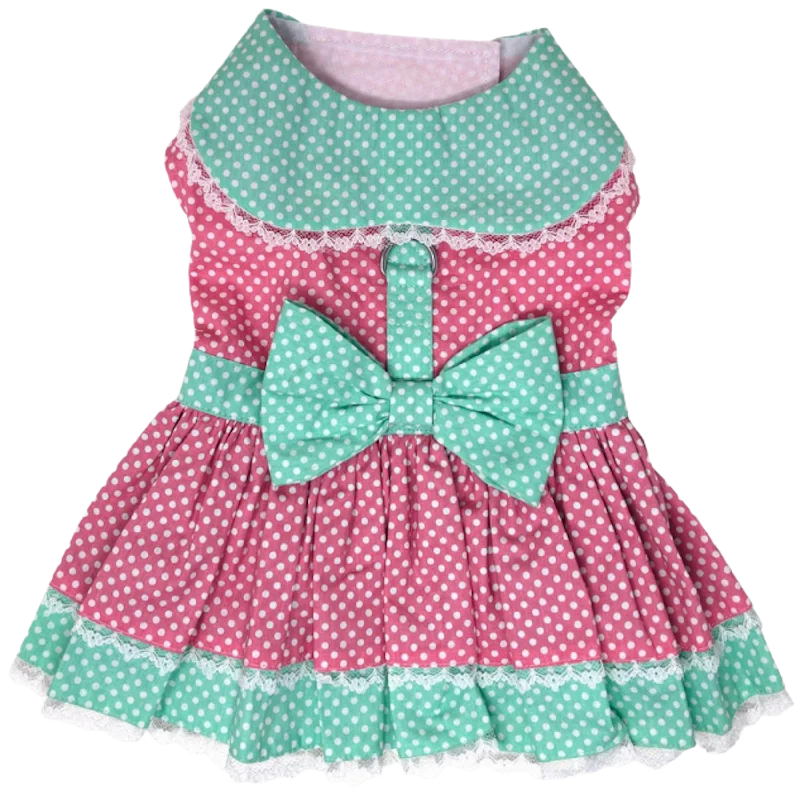 Dress | Pink & Teal Dot
