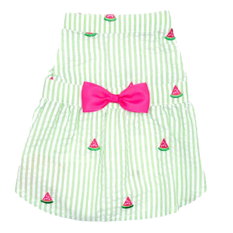 Dress | Green Stripe Watermelon