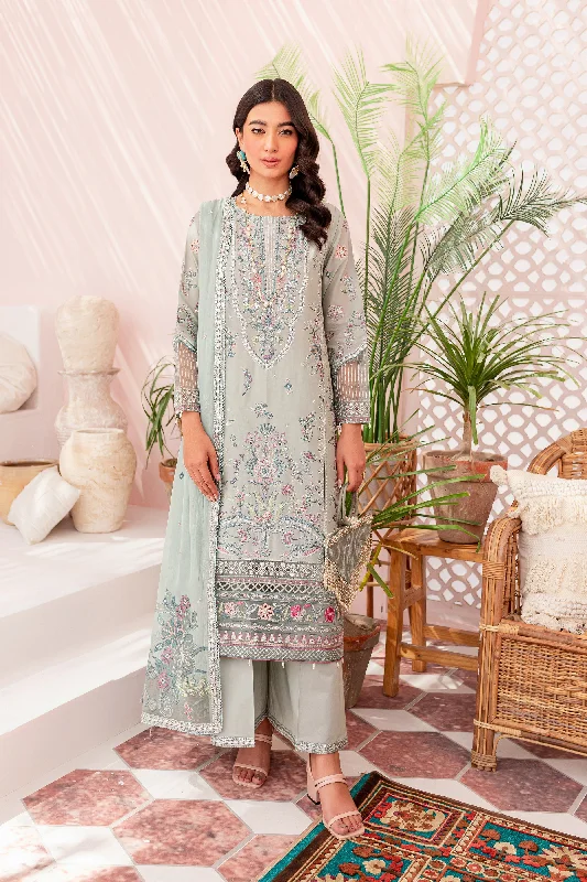 Pakistani Eid Dress in Ice Blue Kameez Trouser Style Trousers Party Sparkling