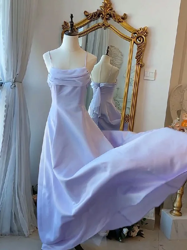 Elegant Purple Spaghetti Straps Prom Dress Fairy Formal Party Gown Evening Dress Y7554 Elegant Purple Spaghetti Straps Prom Dress Fairy Formal Party Gown Evening Dress Y7554