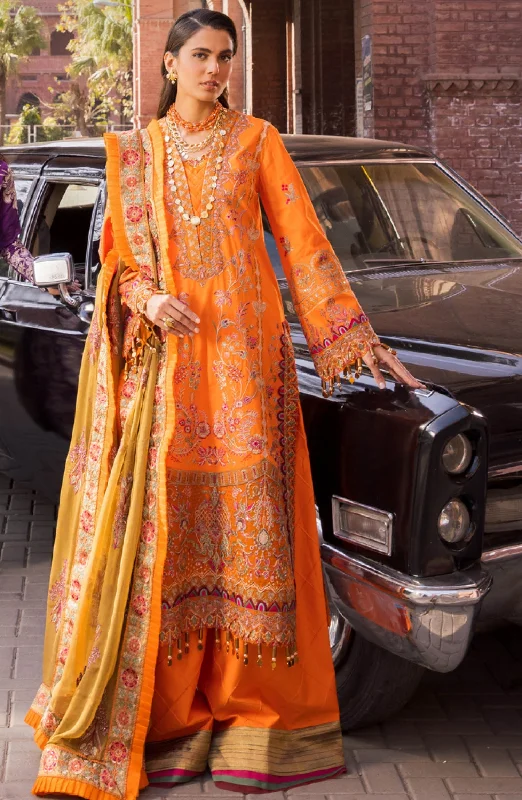 Kameez Trouser Dupatta Orange Dress Pakistani for Eid Trousers New Arrival