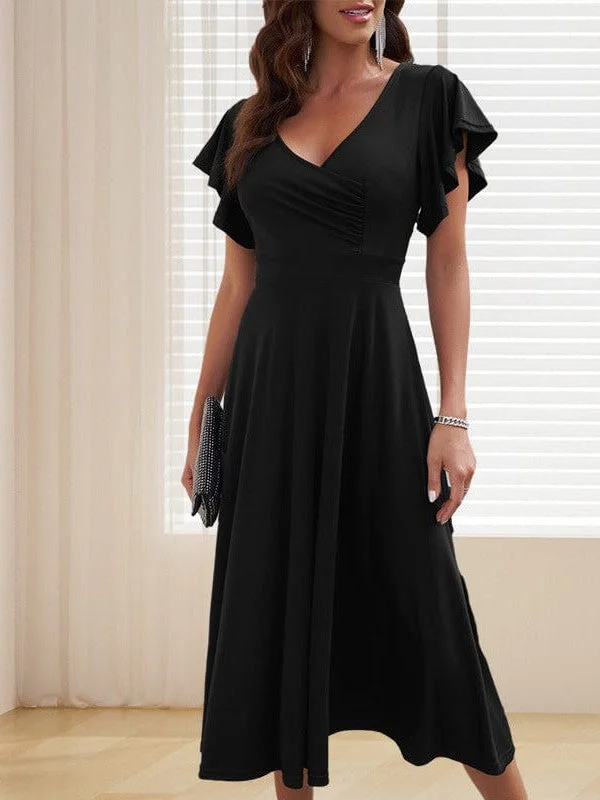Off The Shoulder Maternity Mermaid Dress with Pleats