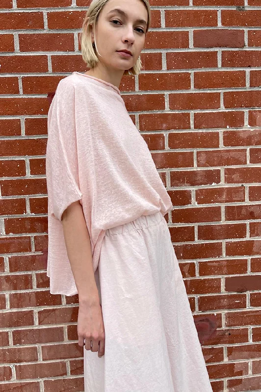 Easy T-shirt in Cherry Blossom Collared Crew Neck Turtle Neck