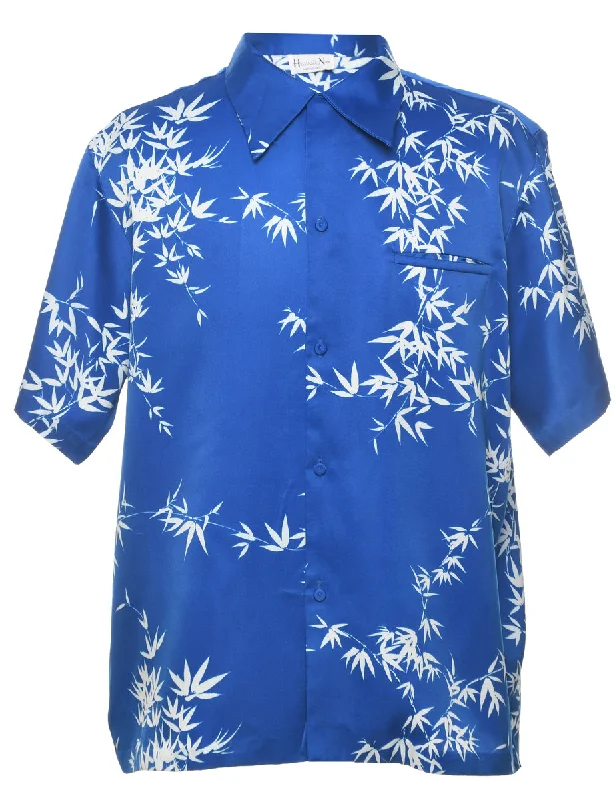 Foliage Hawaiian Shirt - L Nylon Fabric Polyester Fabric Spandex Fabric