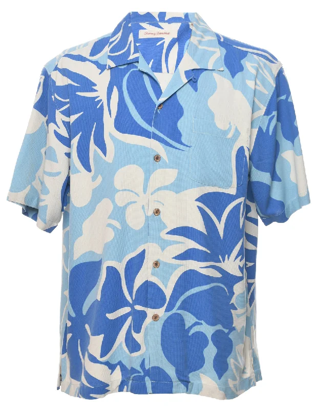 Foliage Hawaiian Shirt - L Jersey Fabric Tulle Fabric Batik Fabric