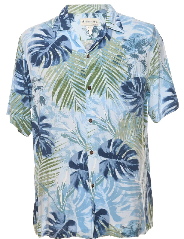 Foliage Hawaiian Shirt - S Polka Dot Checkered Tartan