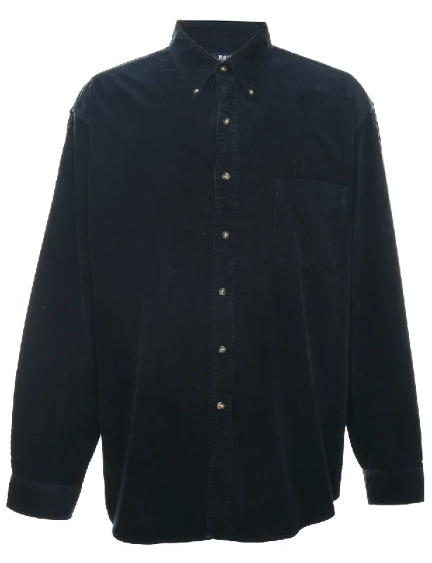 G.H. Bass Corduroy Shirt - XL Thin T-Shirt Open Front Quick Dry