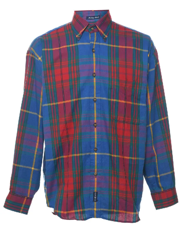 Gant Checked Multi-Colour Shirt - M Anti-Pilling Machine Wash Handmade