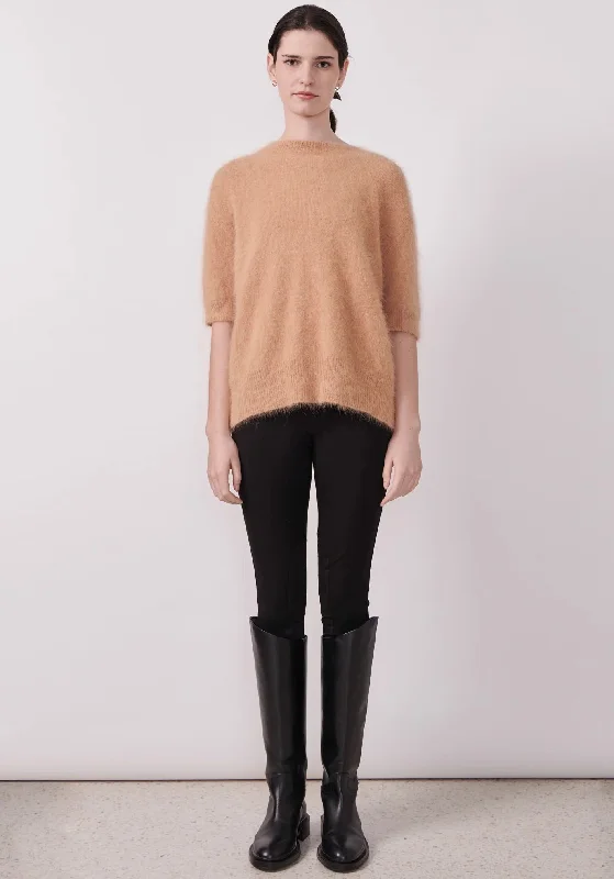 Genus Knit Tee - Fox Cashmere Blend Cotton Blend Poly Blend