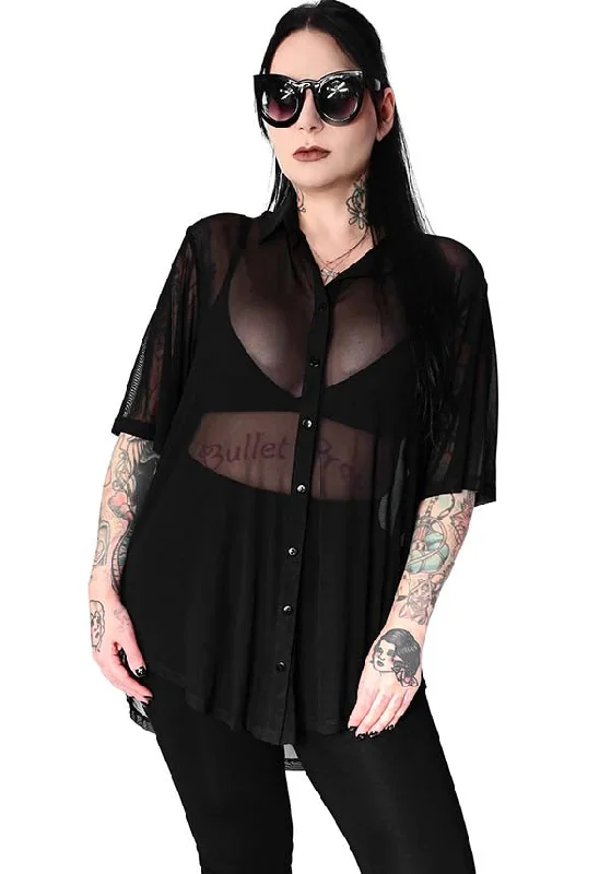 Mesh Memphis | SHORT SLEEVE OVERSIZED SHIRT Zippered Front Buttoned Front Snap Front Mesh Memphis | SHORT SLEEVE OVERSIZED SHIRT Zippered Front Buttoned Front Snap Front