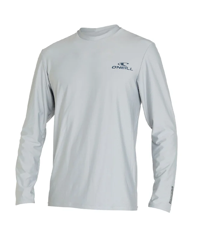 Reactor Long Sleeve UV Rash Tee - Cool Grey Zippered Front Buttoned Front Snap Front Reactor Long Sleeve UV Rash Tee - Cool Grey Zippered Front Buttoned Front Snap Front