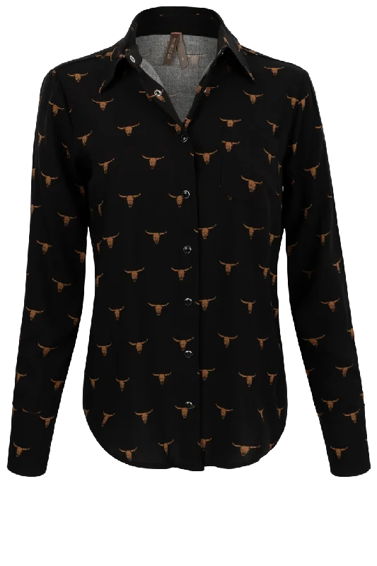 Stetson Women's Mojave Print Shirt Striped Floral Plaid