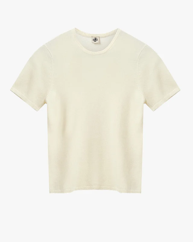 Como Wool Knit Tee Beaded Sequined Faux Fur
