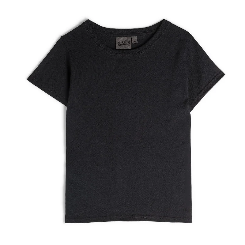 Women's - Circular Knit Ballet Tee - Double Ring-Spun Cotton - Black Hooded Caped Shawl Collar