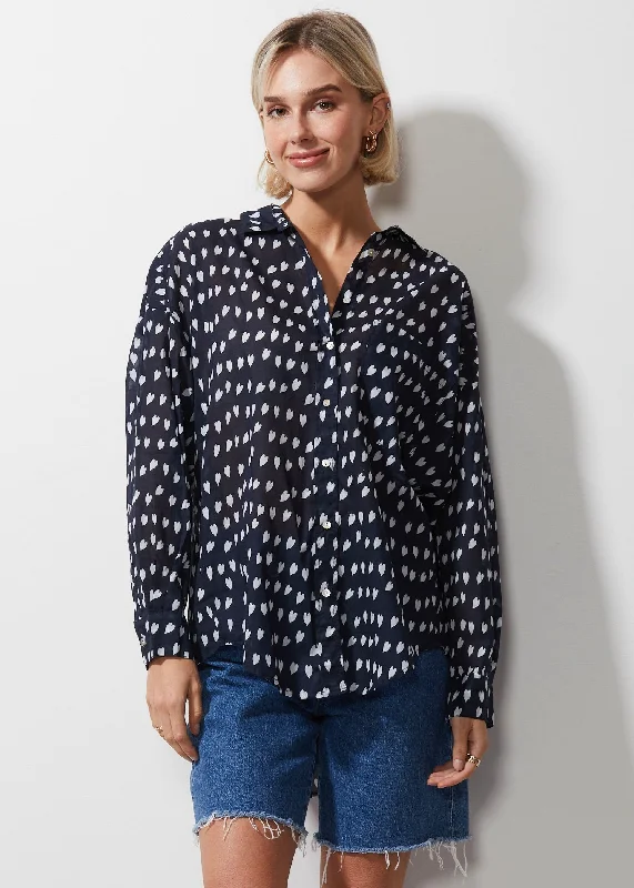 Zaket & Plover - Cotton Voile Shirt - Venice Spandex Blend Rayon Blend Denim Blend